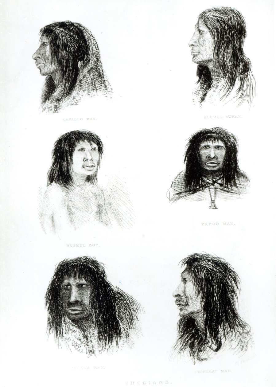 Fuegiens, 1838 - English School
