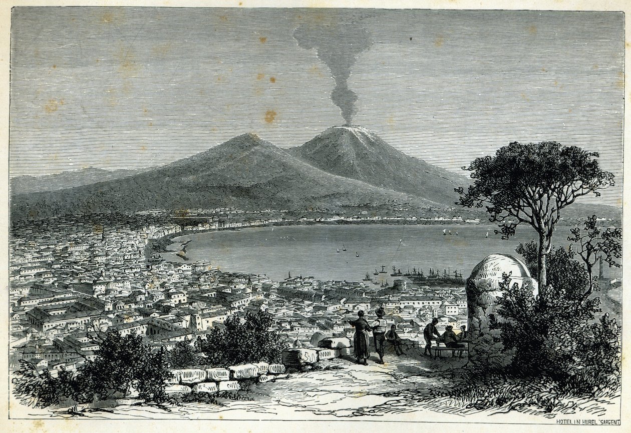Vue générale de Naples - English School