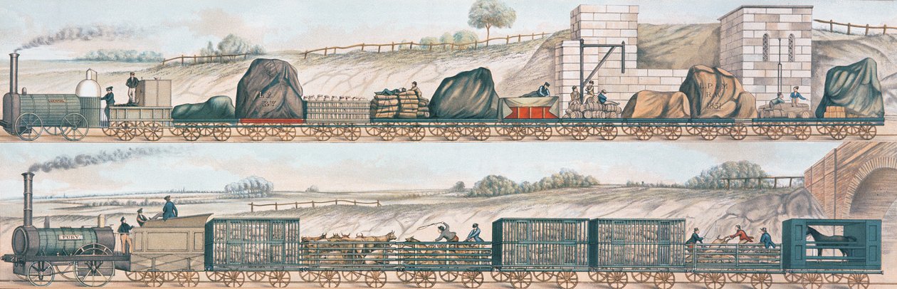 Chemin de fer de Liverpool et Manchester : Fret et bétail - English School