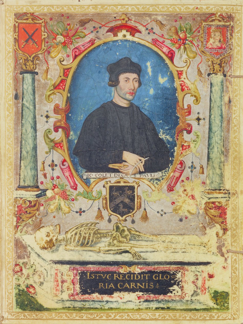 Portrait commémoratif de John Colet (1467 – 1519) - English School