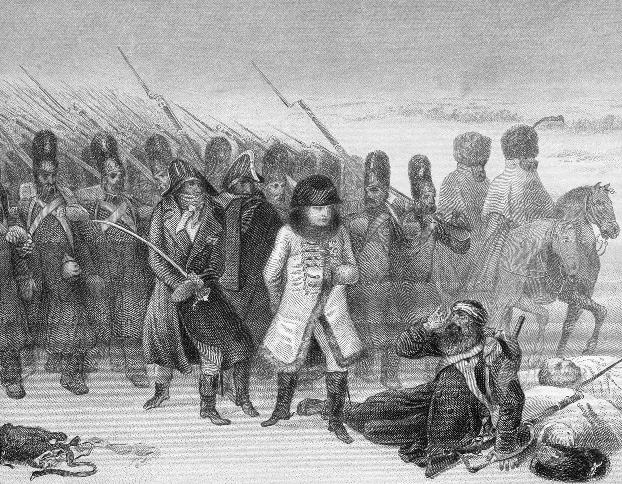 La Retraite de Napoléon de Russie en 1812 - English School