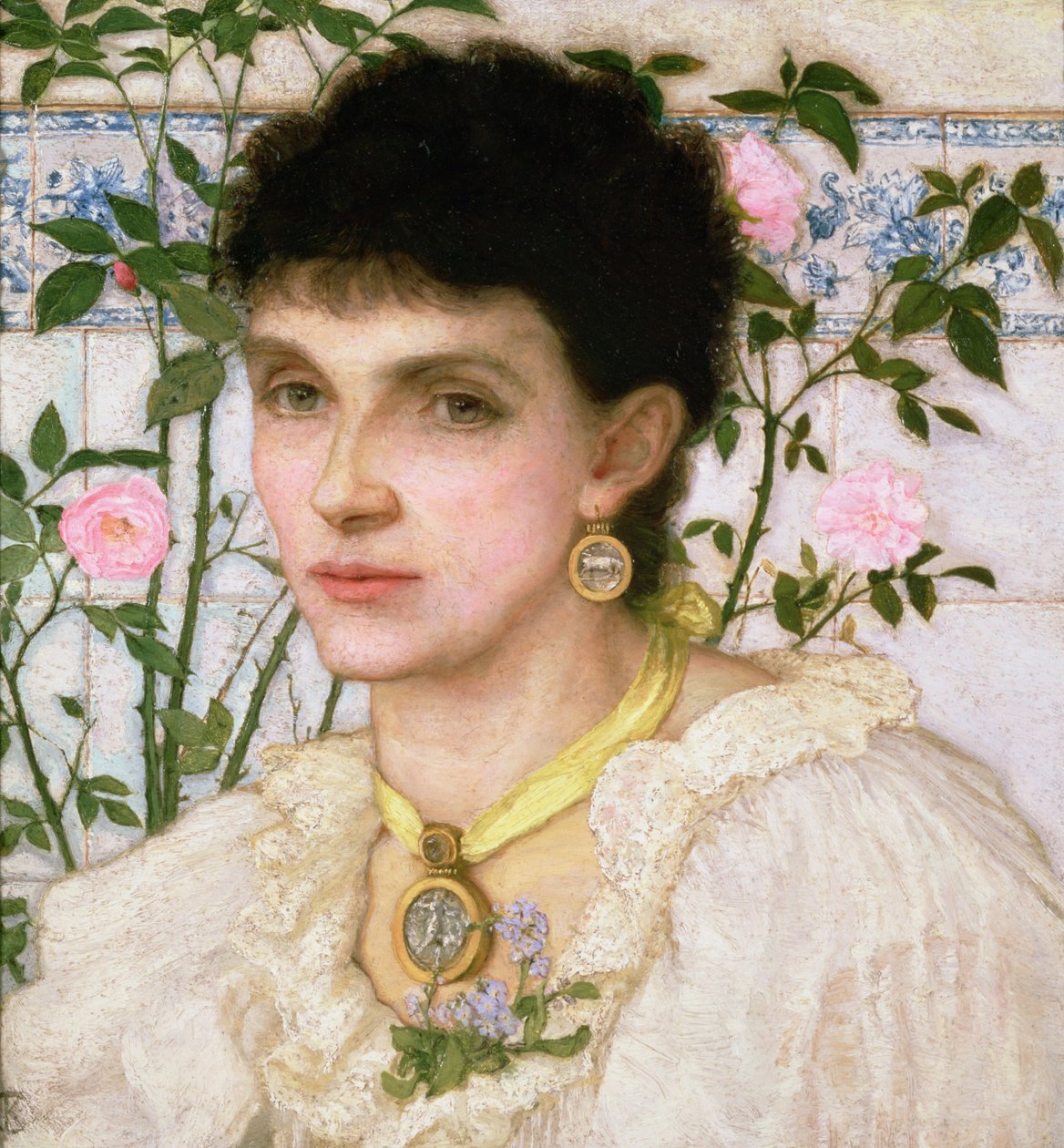 Portrait de Mme George Henry Boughton - English School