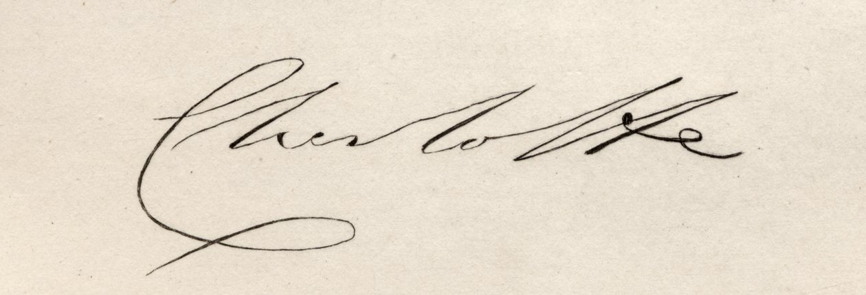 Signature de la princesse Charlotte Augusta de Galles (1796-1817) - English School