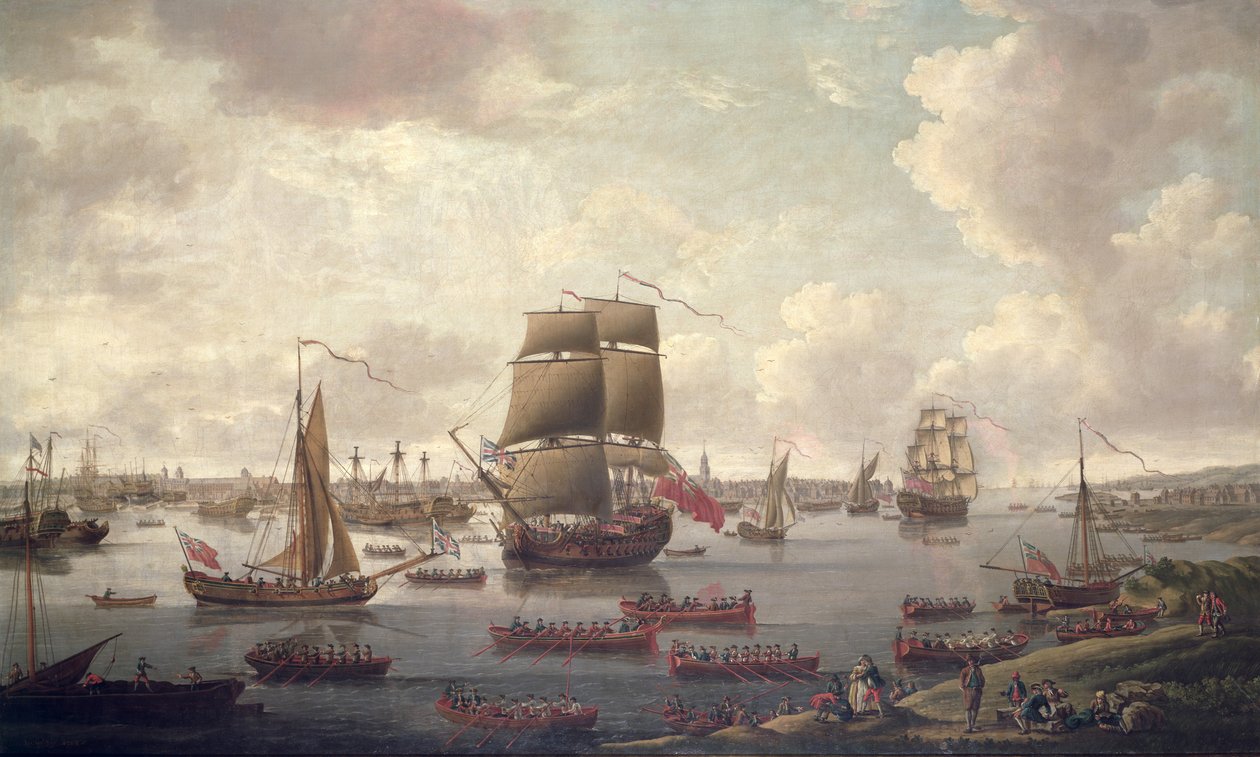 Vue de la Tamise, 1761 - English School