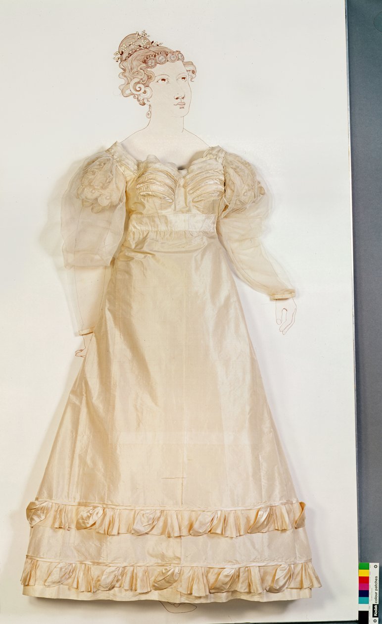 Robe de mariée, 1821 - English School