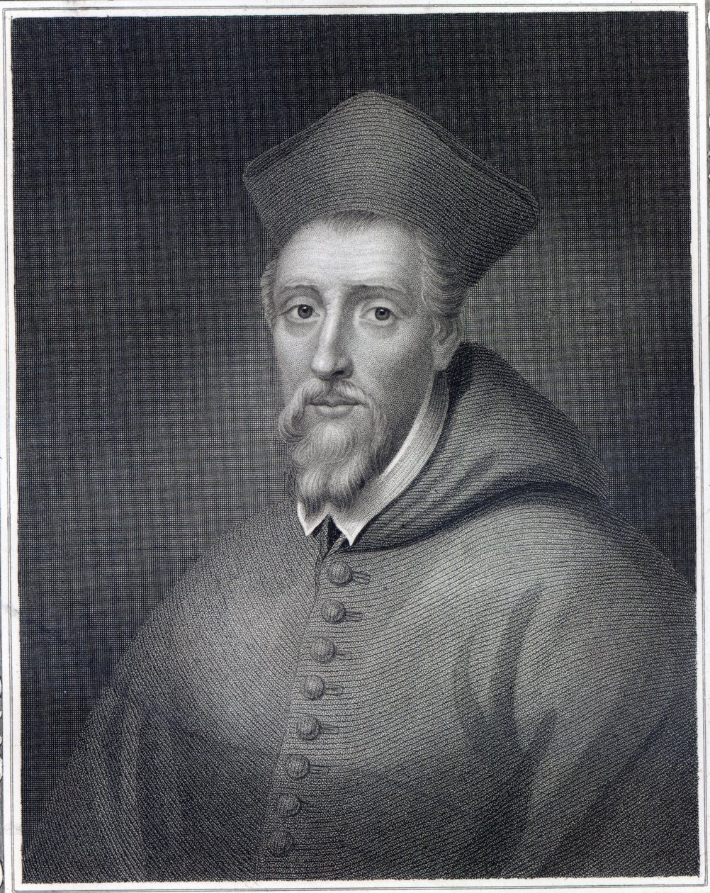 William Allen (1532-94), gravé par J.Cochran - English School