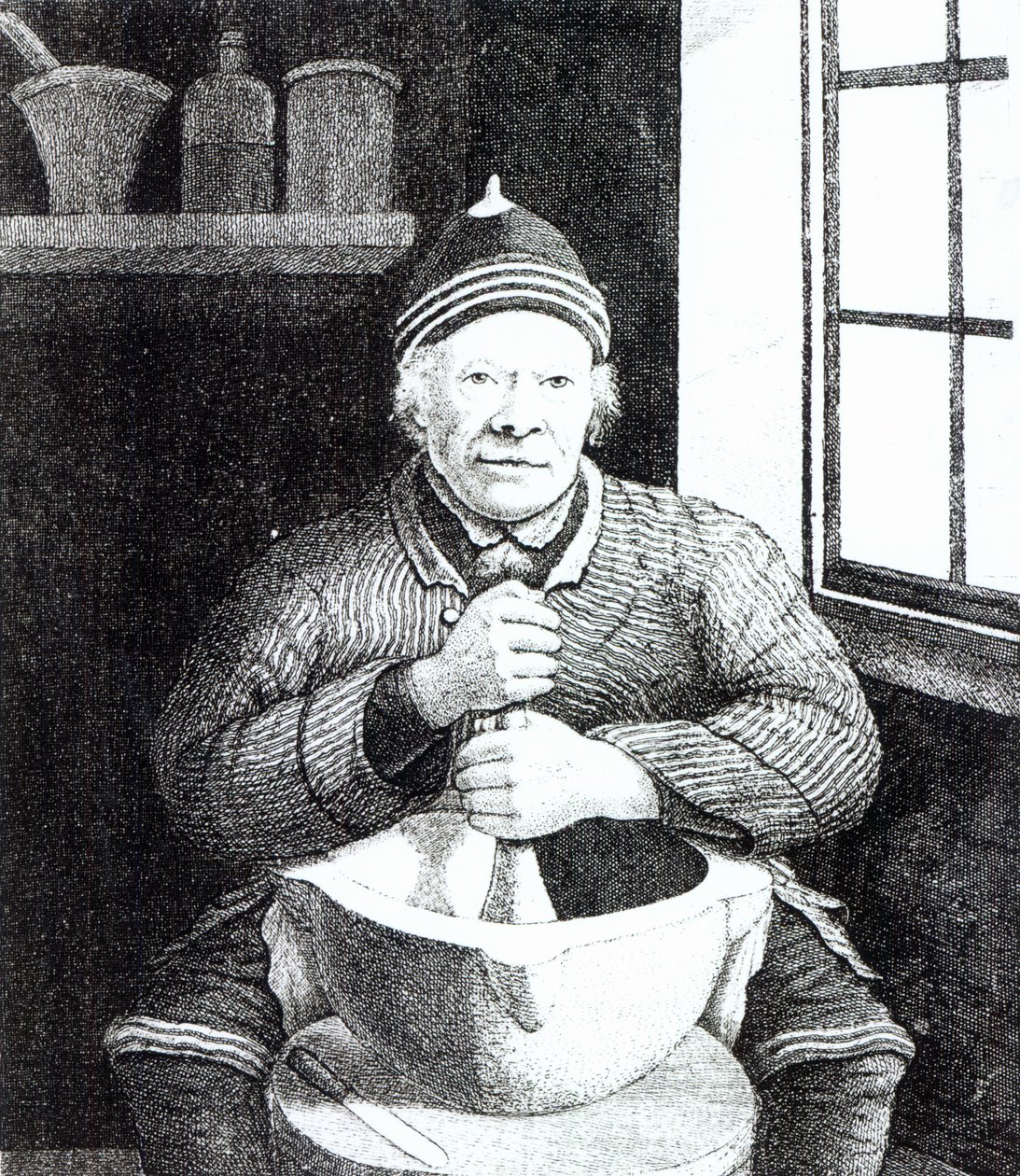 William Wilson, communément appelé Mortar Willie, âgé de 107 ans, 1815 - English School