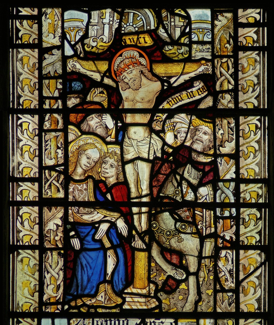 Fenêtre représentant la Crucifixion - English School