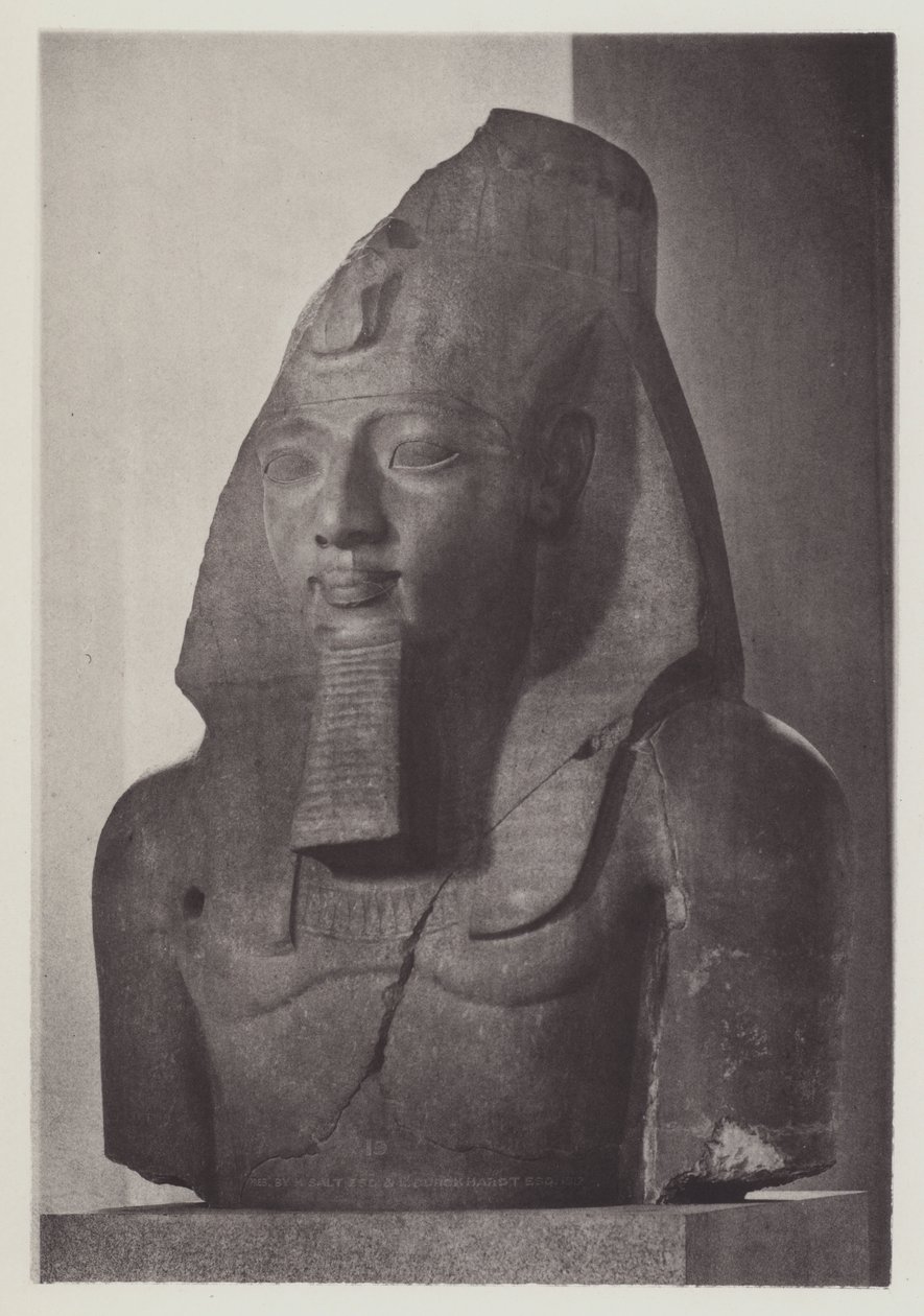 Tête colossale de Ramsès II (photo n/b) - English Photographer