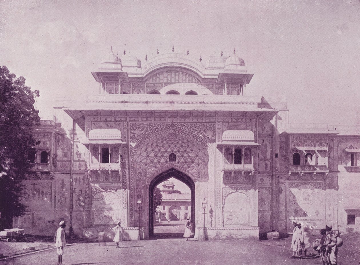 Entrée du Palais du Maharajah, Jeypore - English Photographer