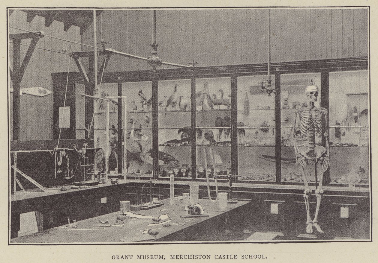 Musée Grant, école du château de Merchiston (gravure) - English Photographer