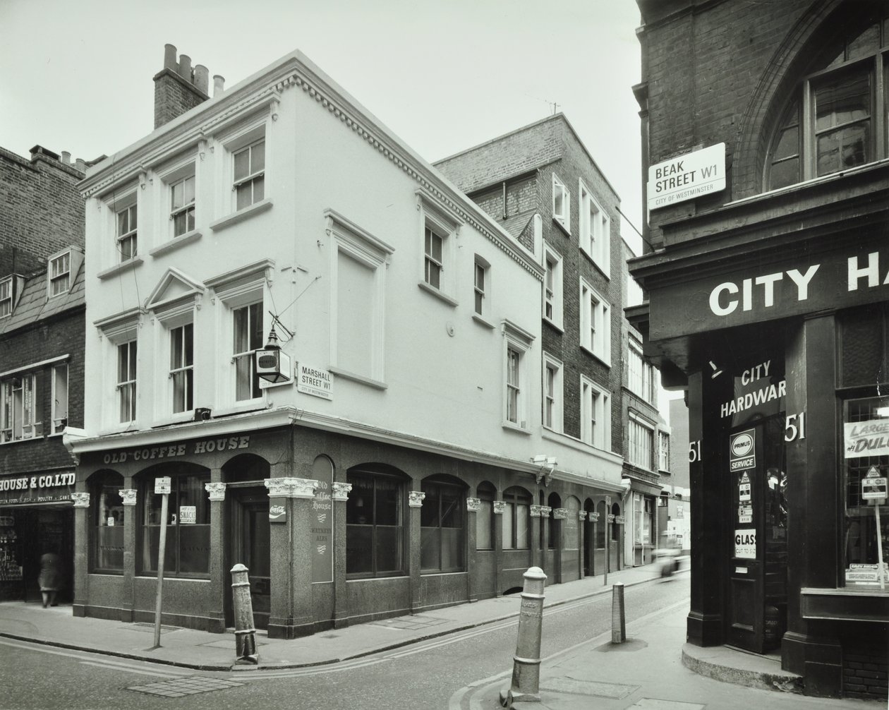 Old Coffee House, 49 Beak Street, 1976 - English Photographer