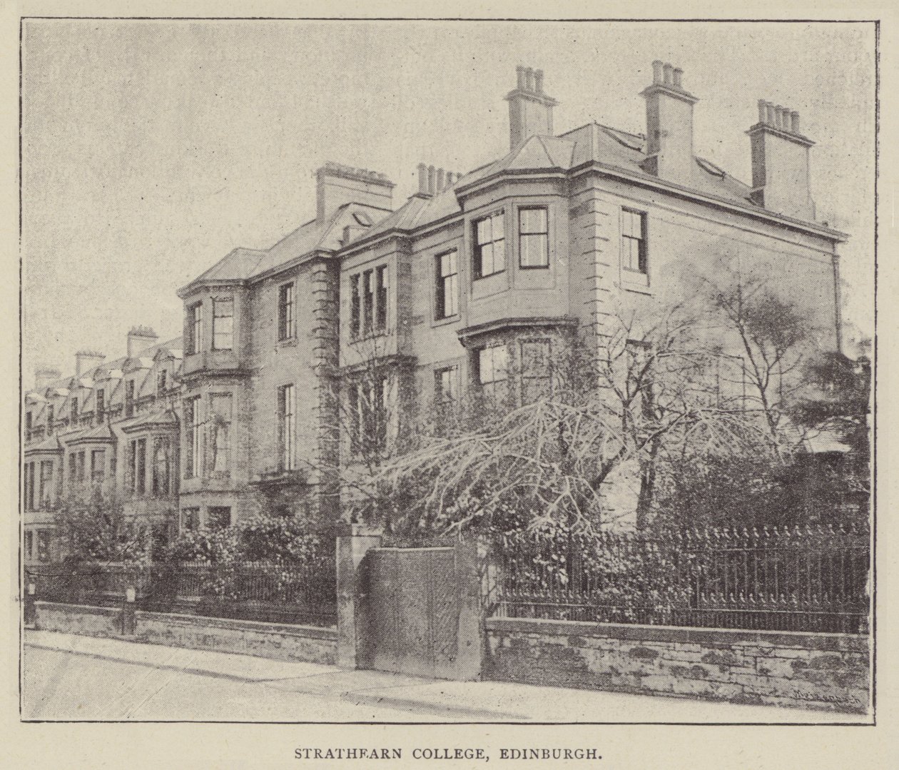 Strathearn College, Édimbourg (gravure) - English Photographer