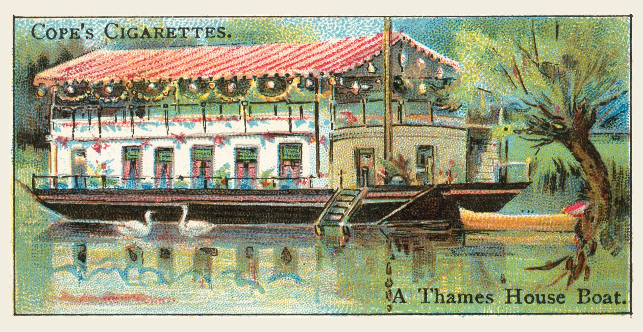 Bateau de la Tamise (chromolitho) - English School