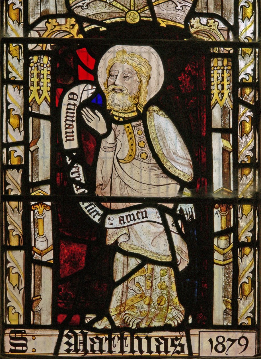Une fenêtre nord représentant Saint Matthias - English School