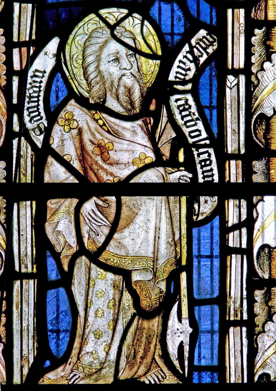 Une fenêtre sud représentant Saint Matthieu - English School