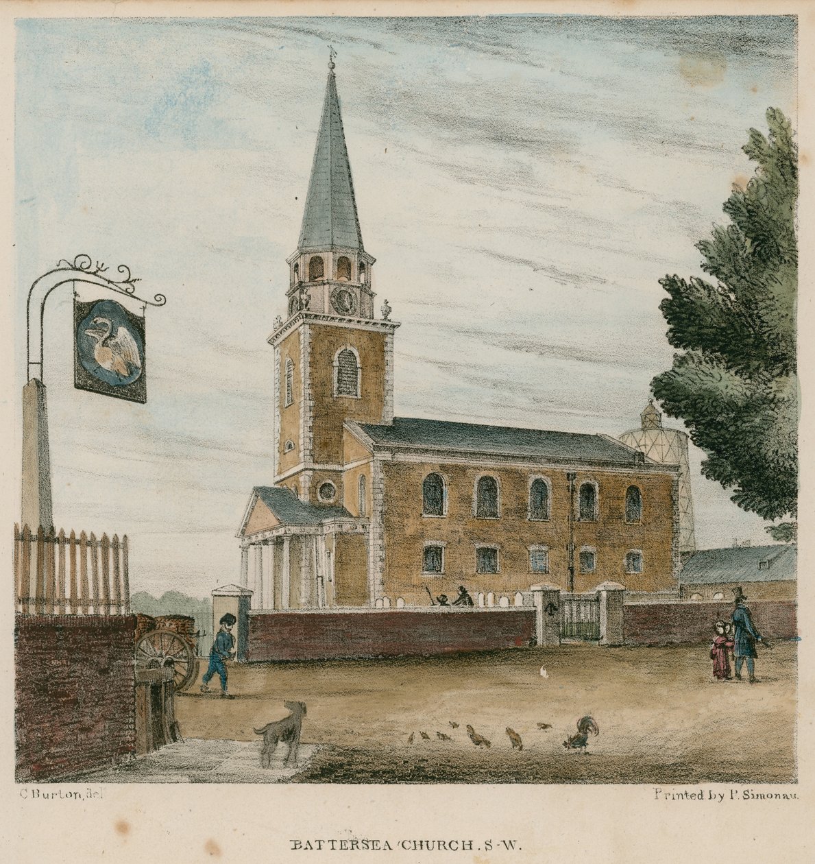 Église de Battersea, Surrey - English School