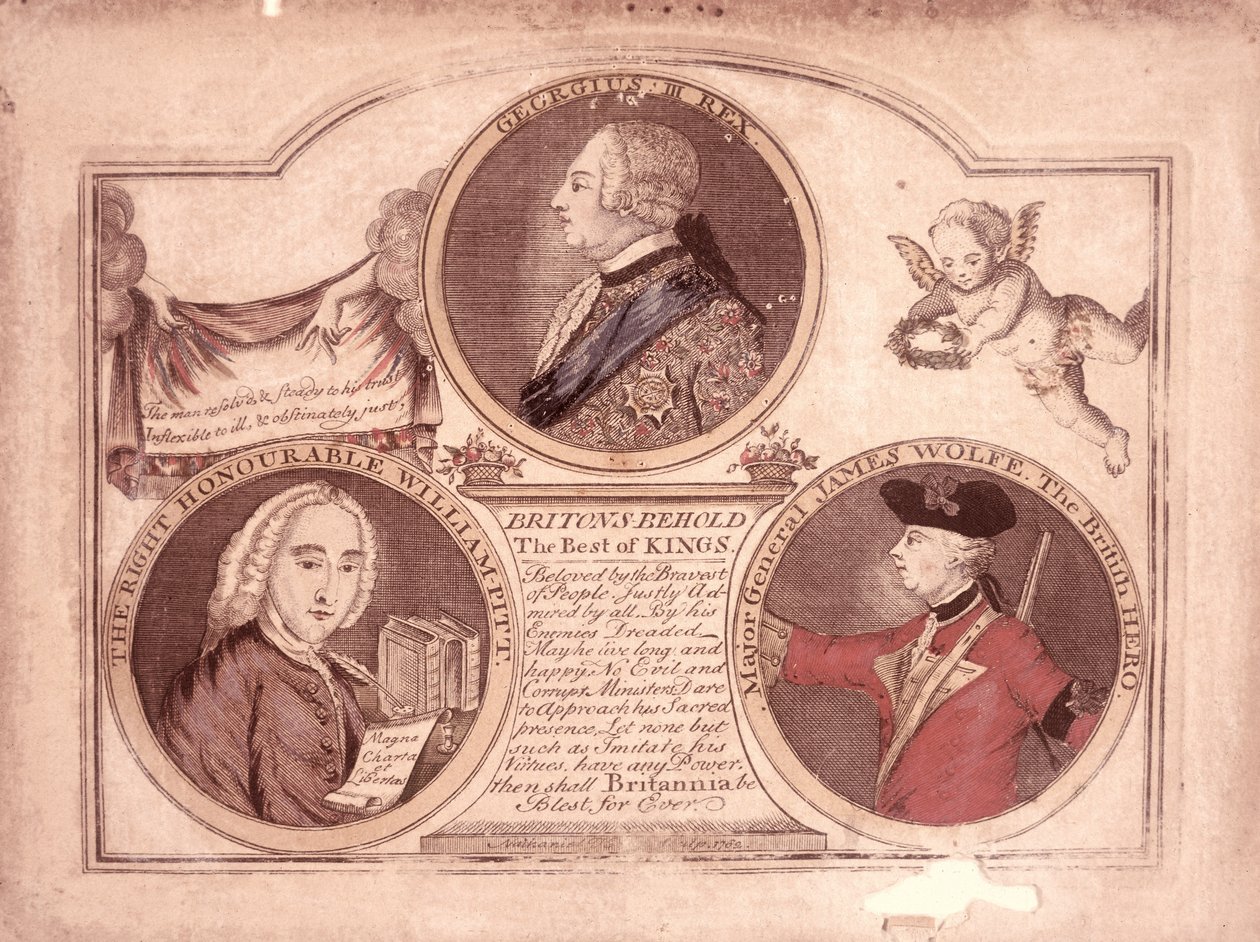 Britons behold the best of kings..., 1762 - English School