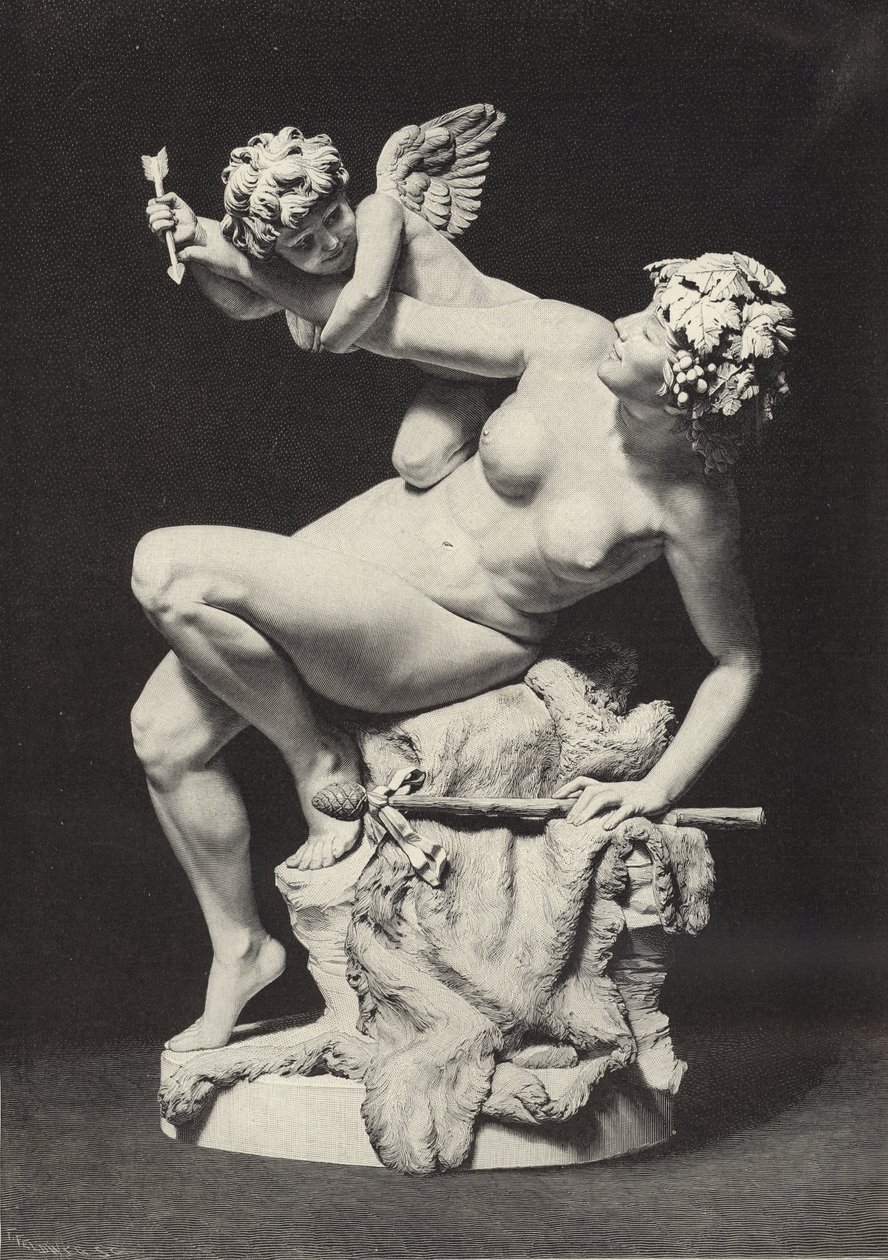 Cupidon et Bacchante - English School