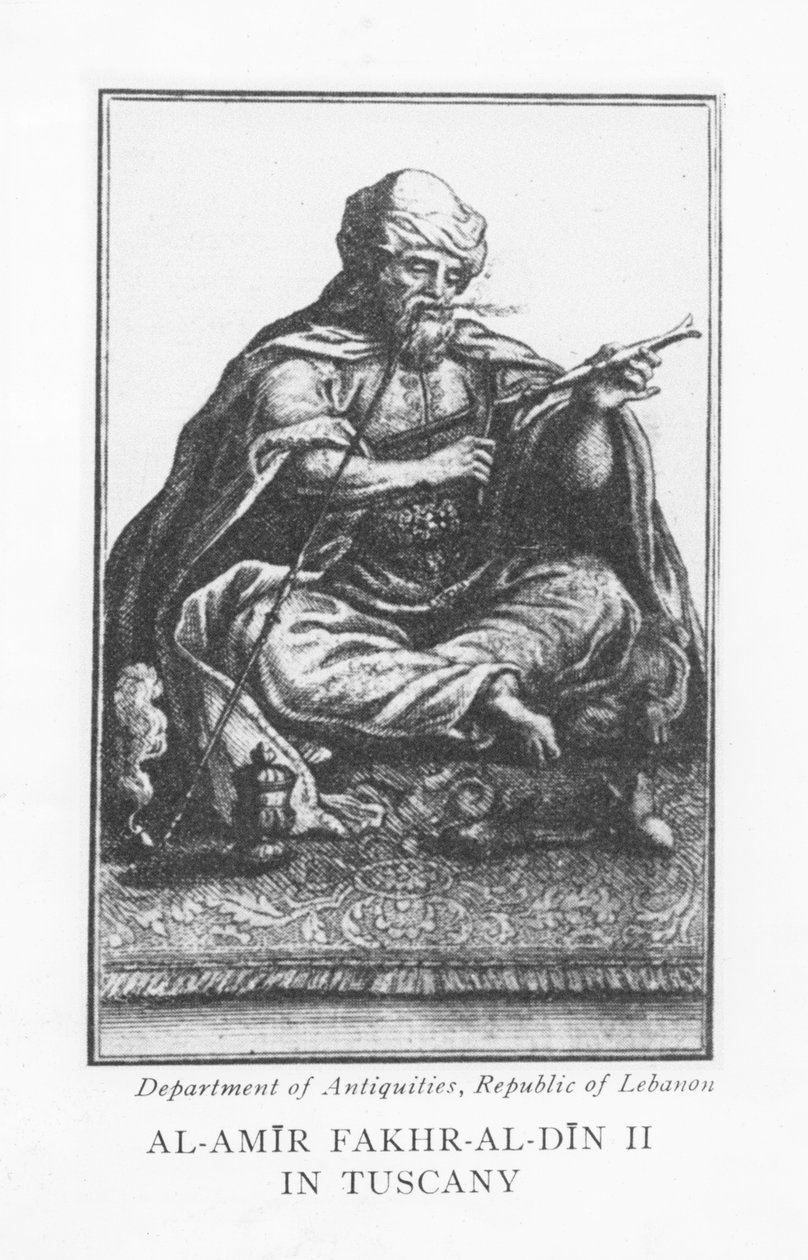 Émir Fakhr-al-Din II (gravure) - English School