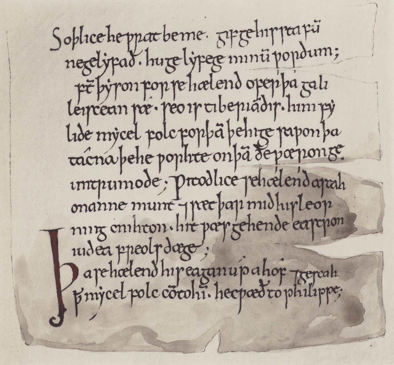 Anglais, anglo-saxon (litho) - English School