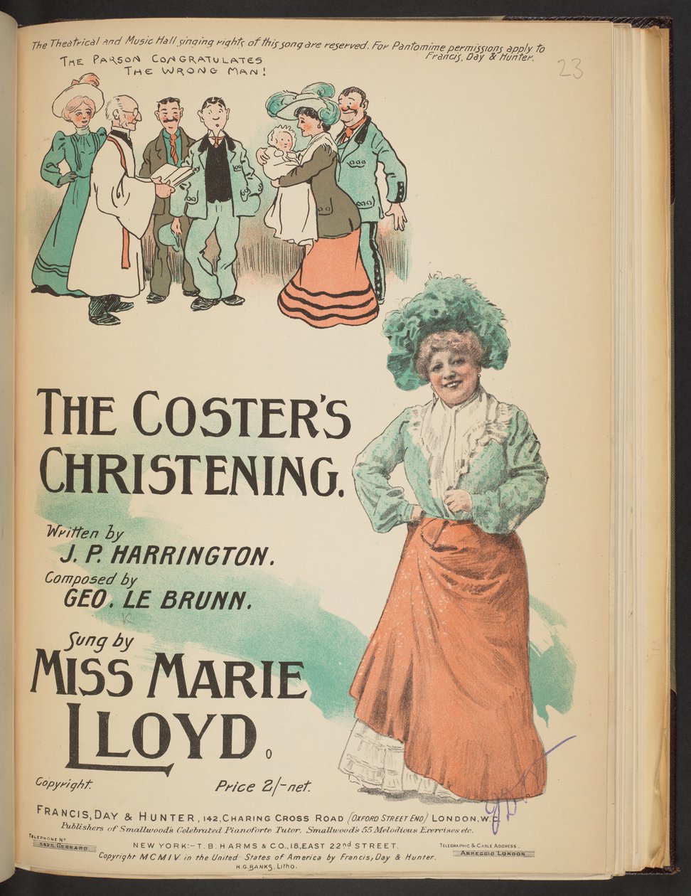 Première de couverture pour "Le baptême de Coster". - English School