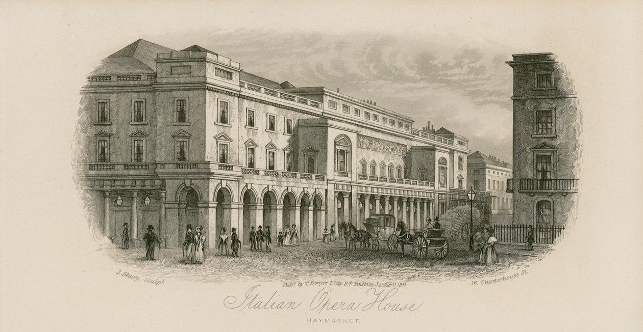 Opéra italien, Haymarket, Londres - English School