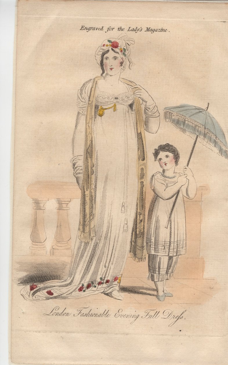 Robe de soirée complète à la mode de Londres - English School