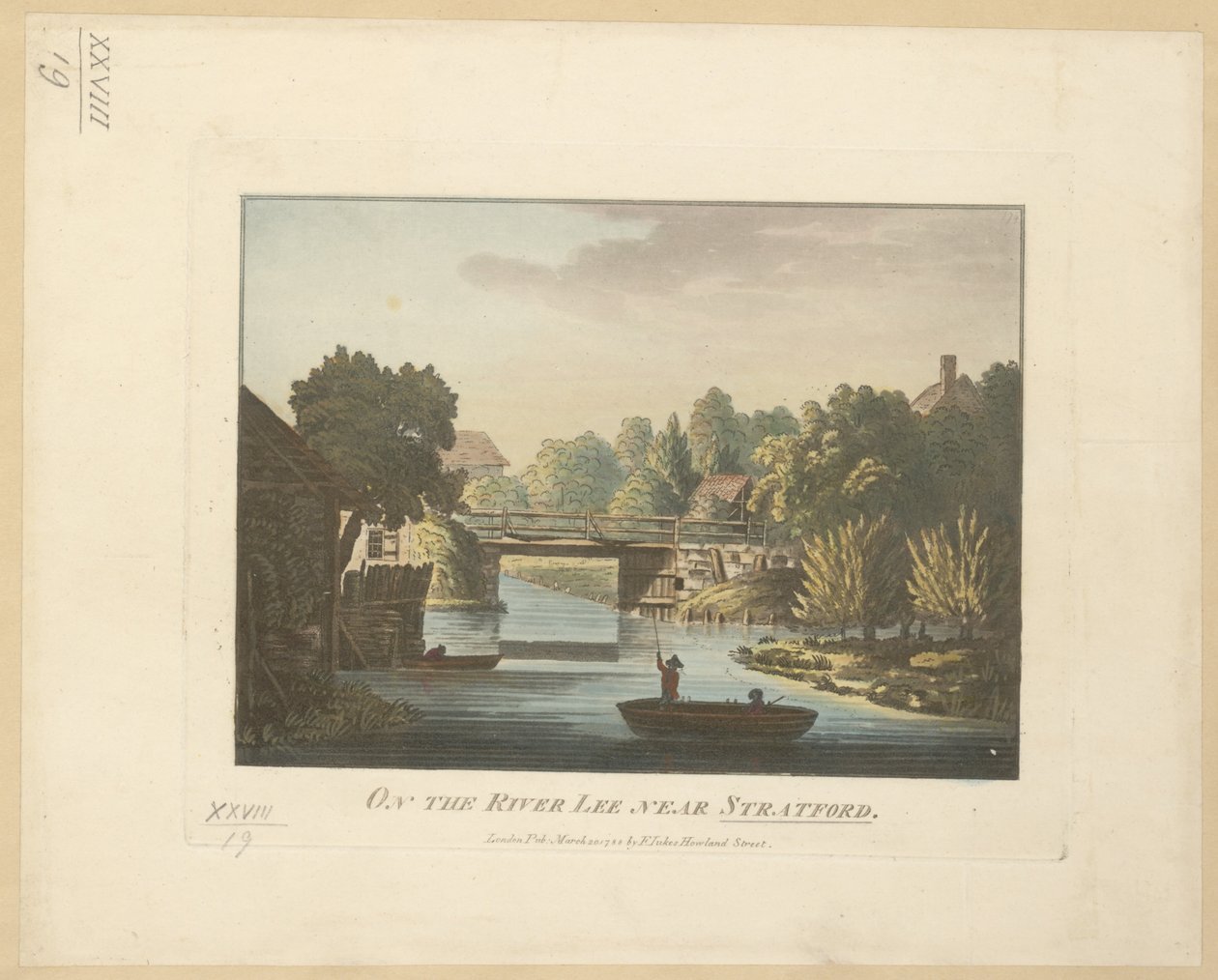 Sur la rivière Lee près de Stratford - English School