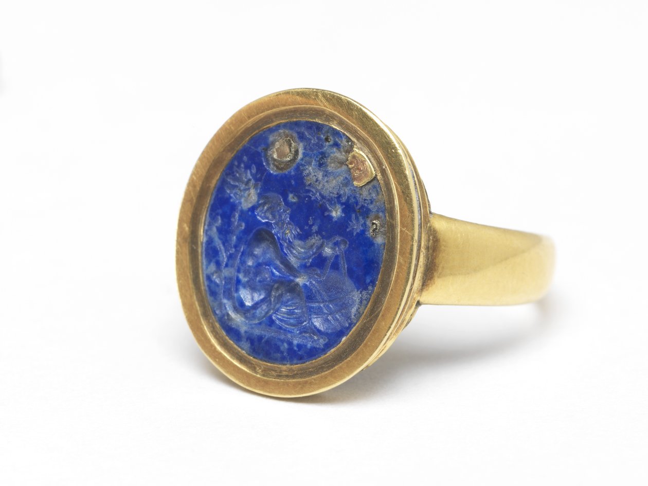 Bague (lapis-lazuli et or) - English School