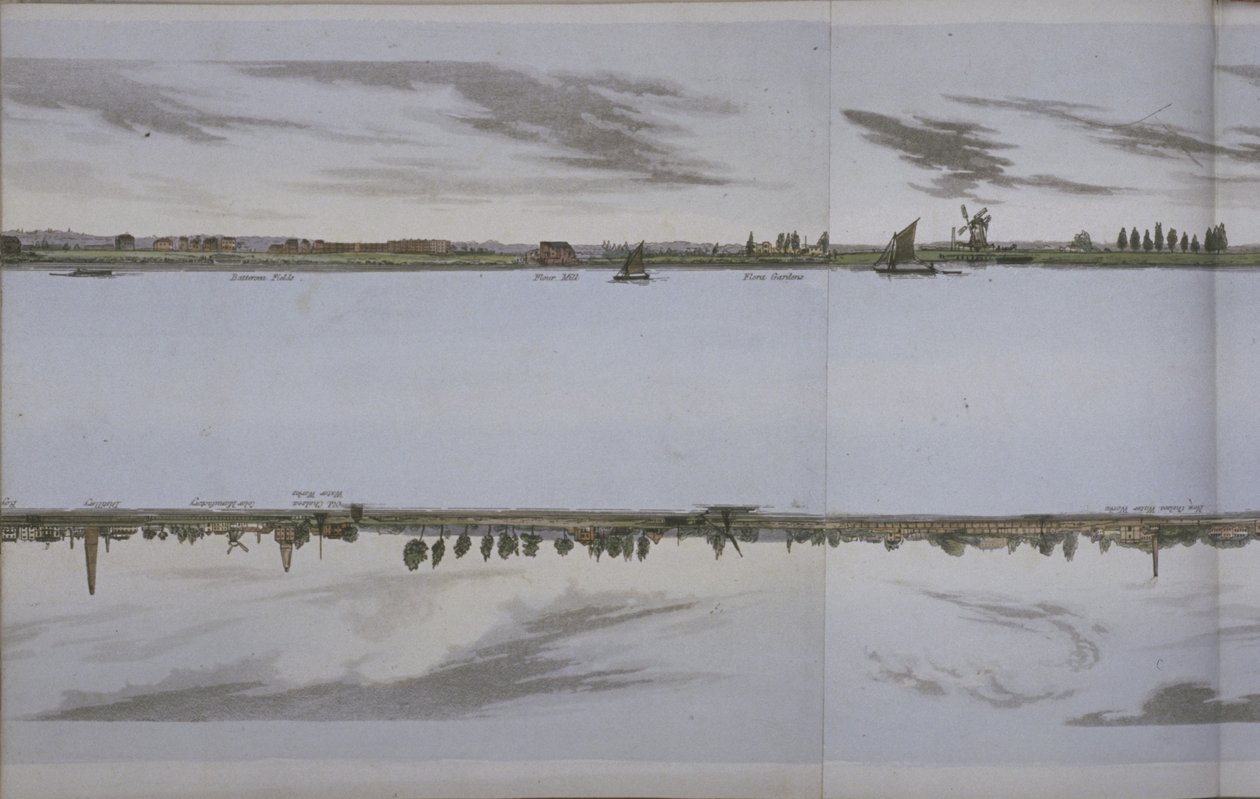 Panorama de la Tamise, vers 1829 - English School