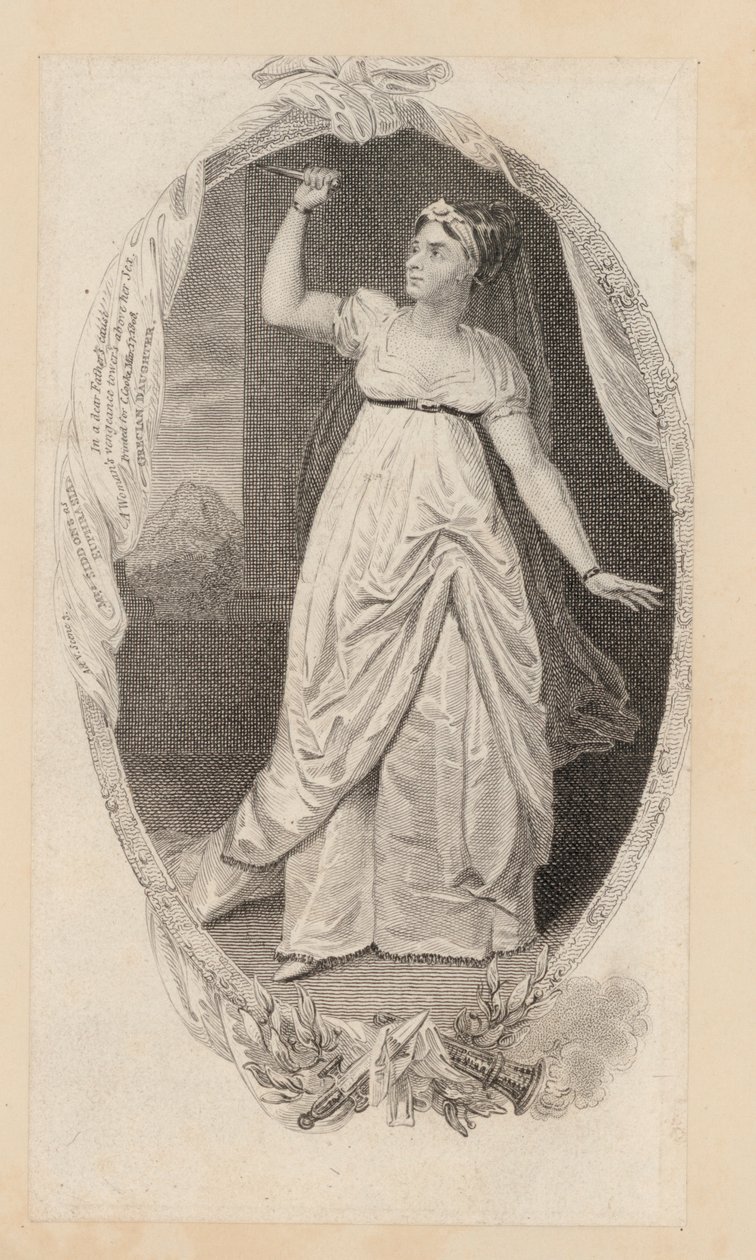 Sarah Siddons, actrice, en Euphrasia - English School