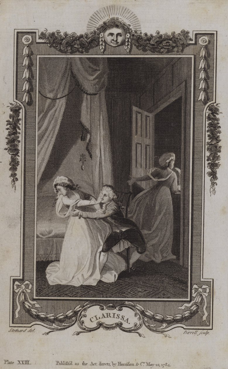 Scène de Clarissa, par Samuel Richardson - English School