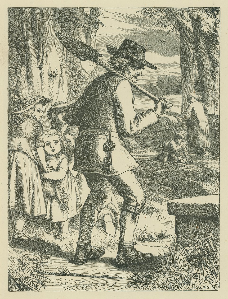 Sexton (gravure) - English School