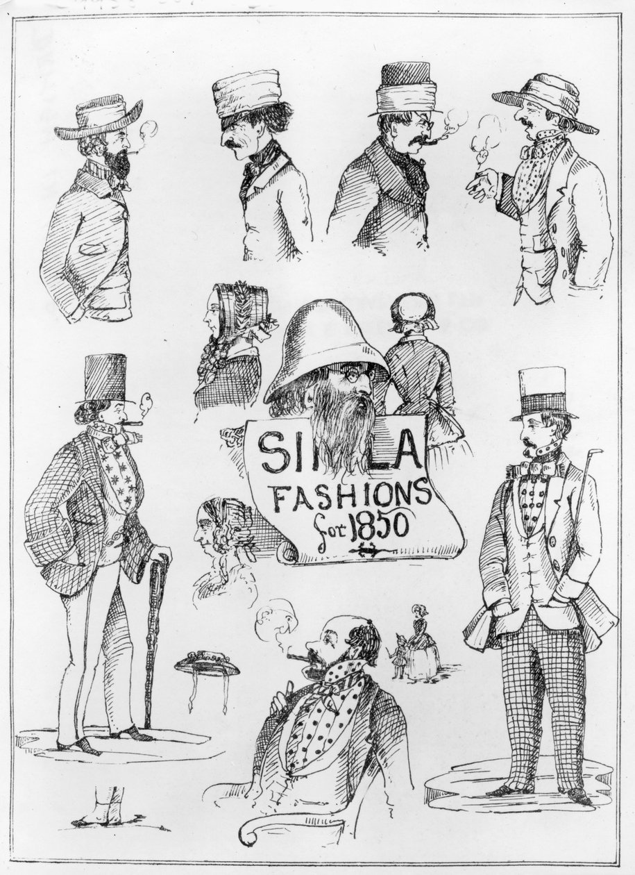 Modes de Simla pour 1850 - English School