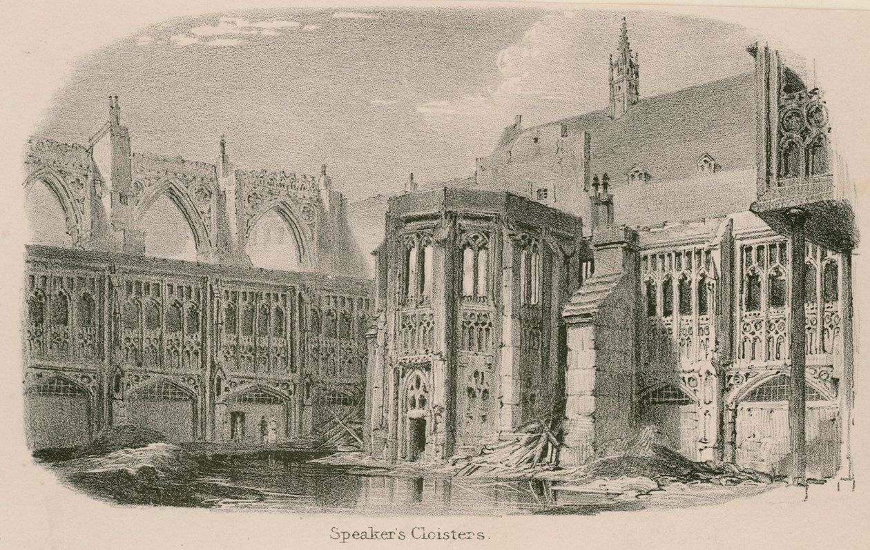 Cloîtres des orateurs, palais de Westminster - English School