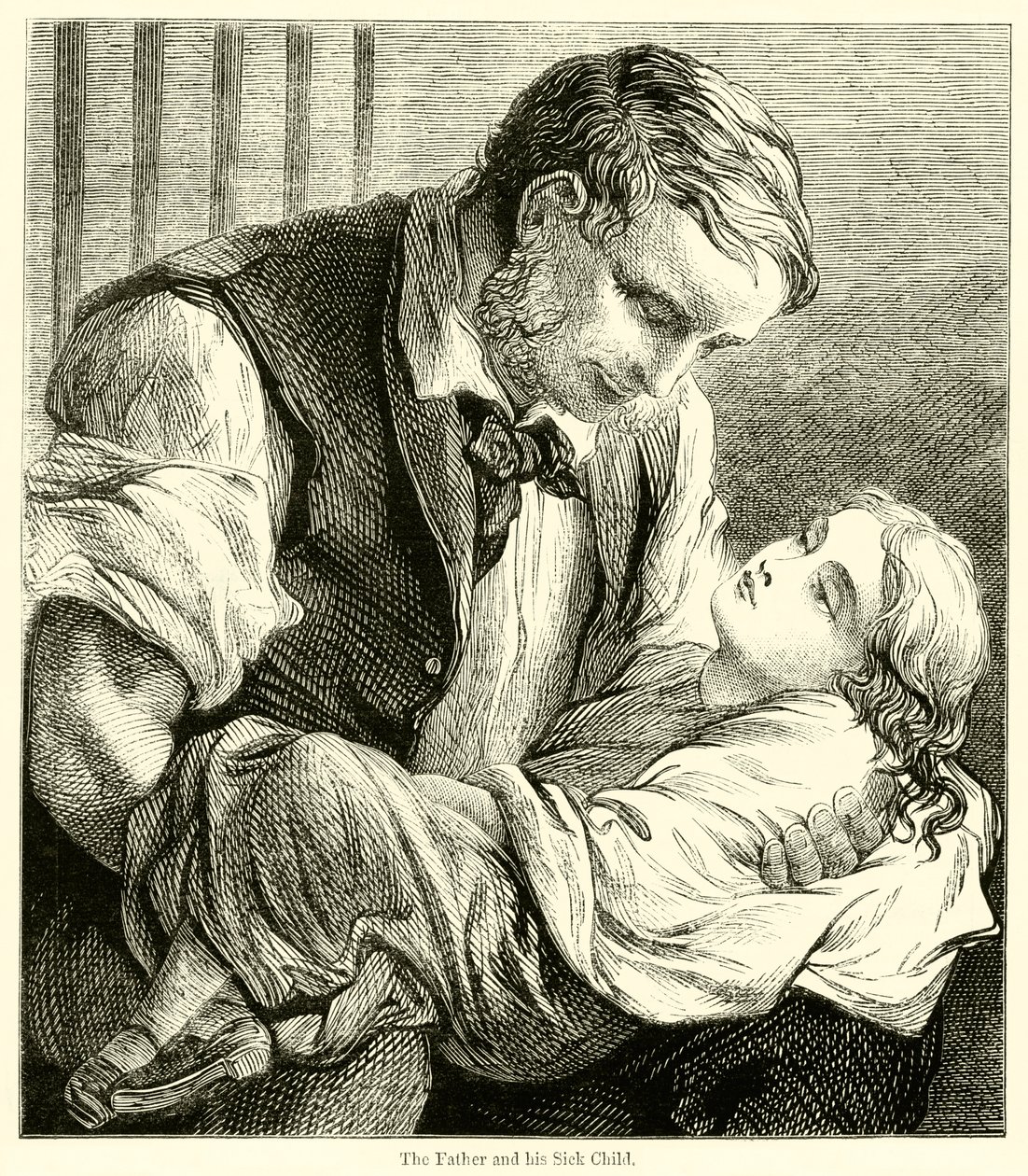 Le père et son enfant malade - English School