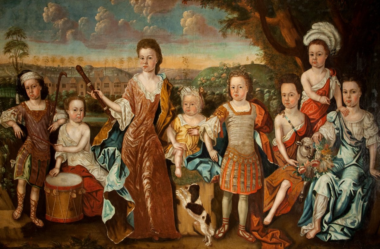 La famille Strachey, vers 1710 - English School