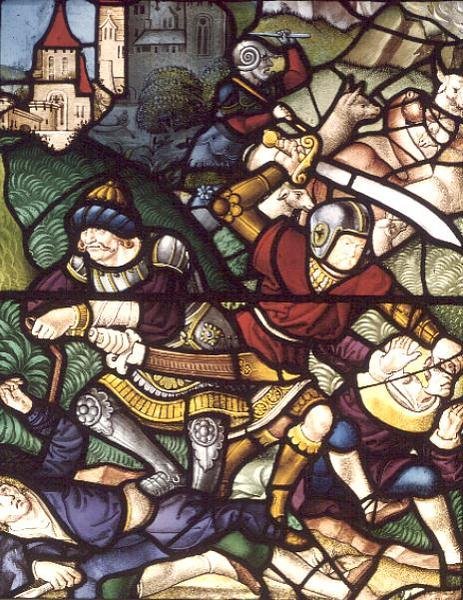 Le massacre des bergers de Job, 18ème siècle - English School