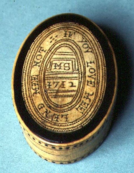 Boîte à tabac, 1712 - English School