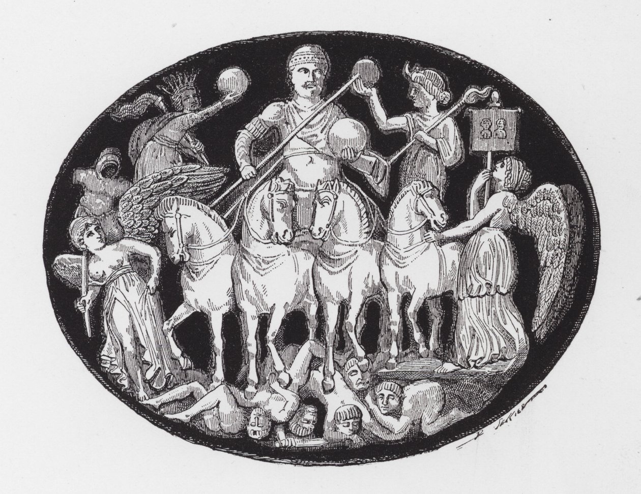 Triomphe de Licinius (gravure) - English School