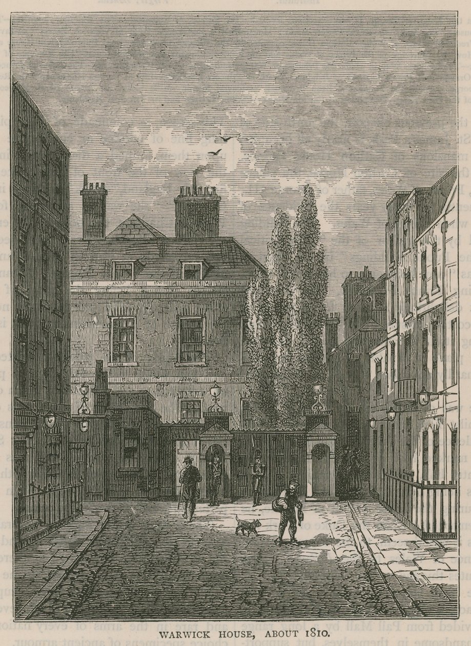 Warwick House, Londres, vers 1810 - English School