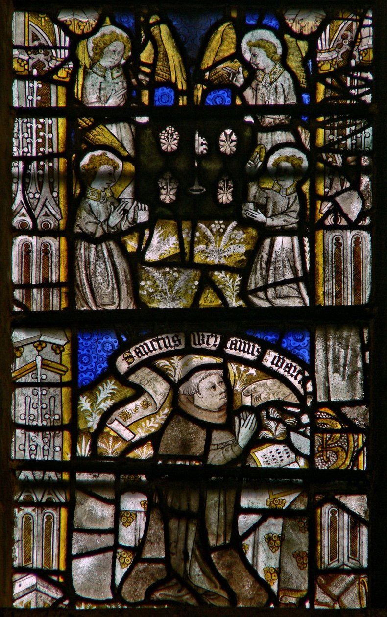 Fenêtre Clsty N3 représentant la vision de Saint Werston - English School