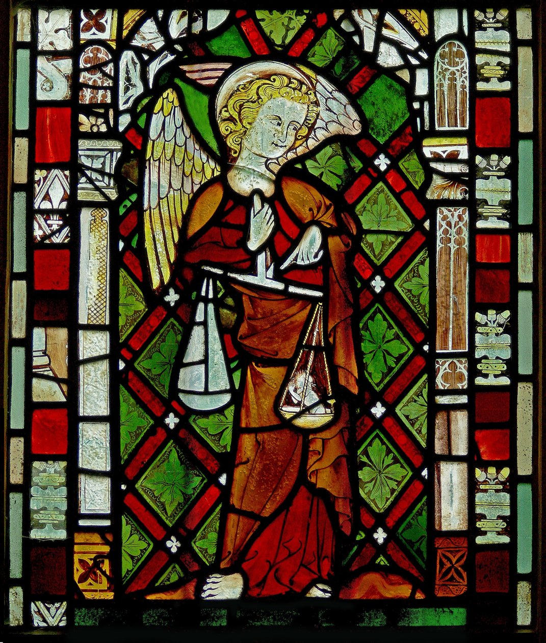 Fenêtre Ew représentant Saint Michel - English School