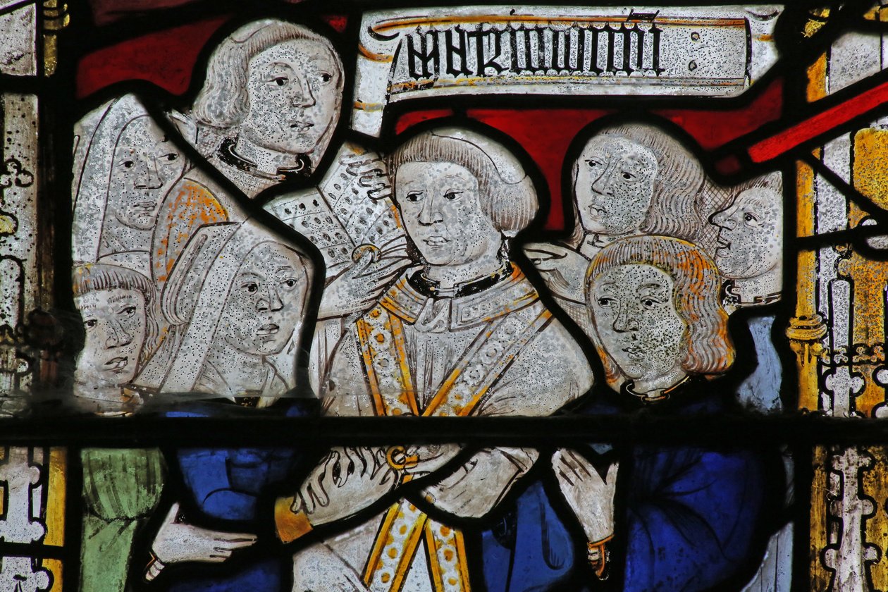 Fenêtre représentant les Sept Sacrements : Mariage - English School