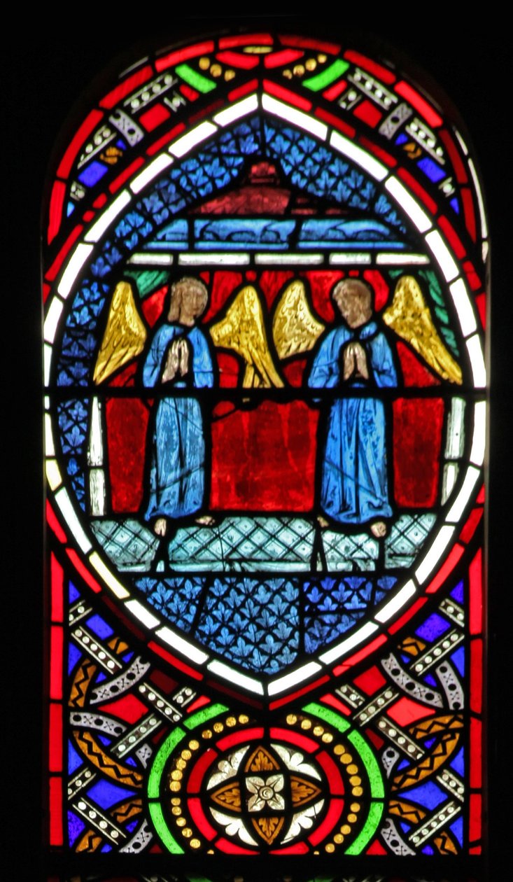 Fenêtre Ew représentant deux anges - English School