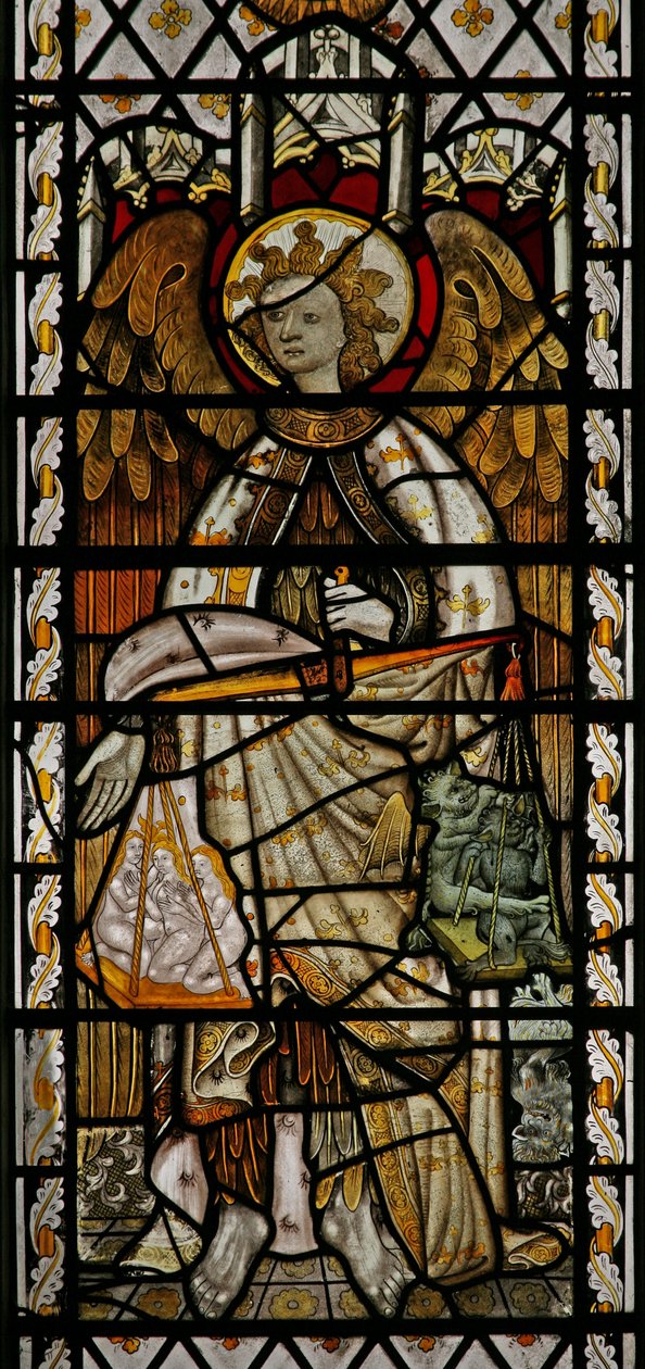 Fenêtre Na représentant Saint Michel - English School