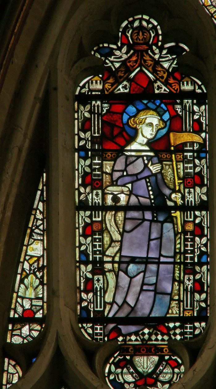 Vitrail représentant Sainte Sidwell - English School