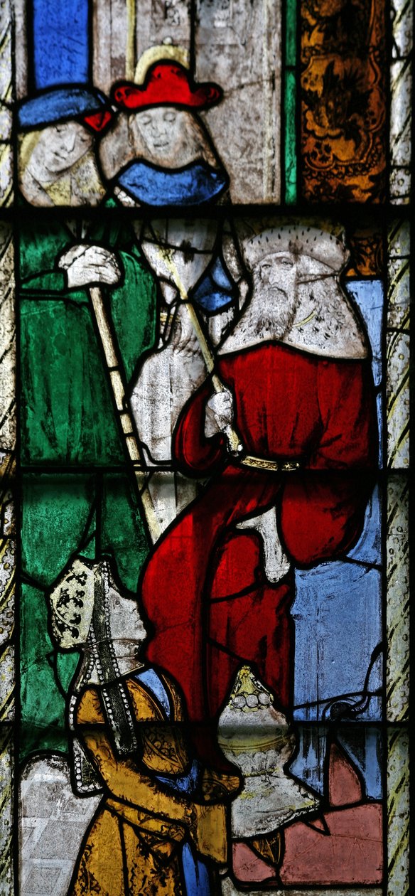 Fenêtre n5 représentant Salomon et la Reine de Saba - English School