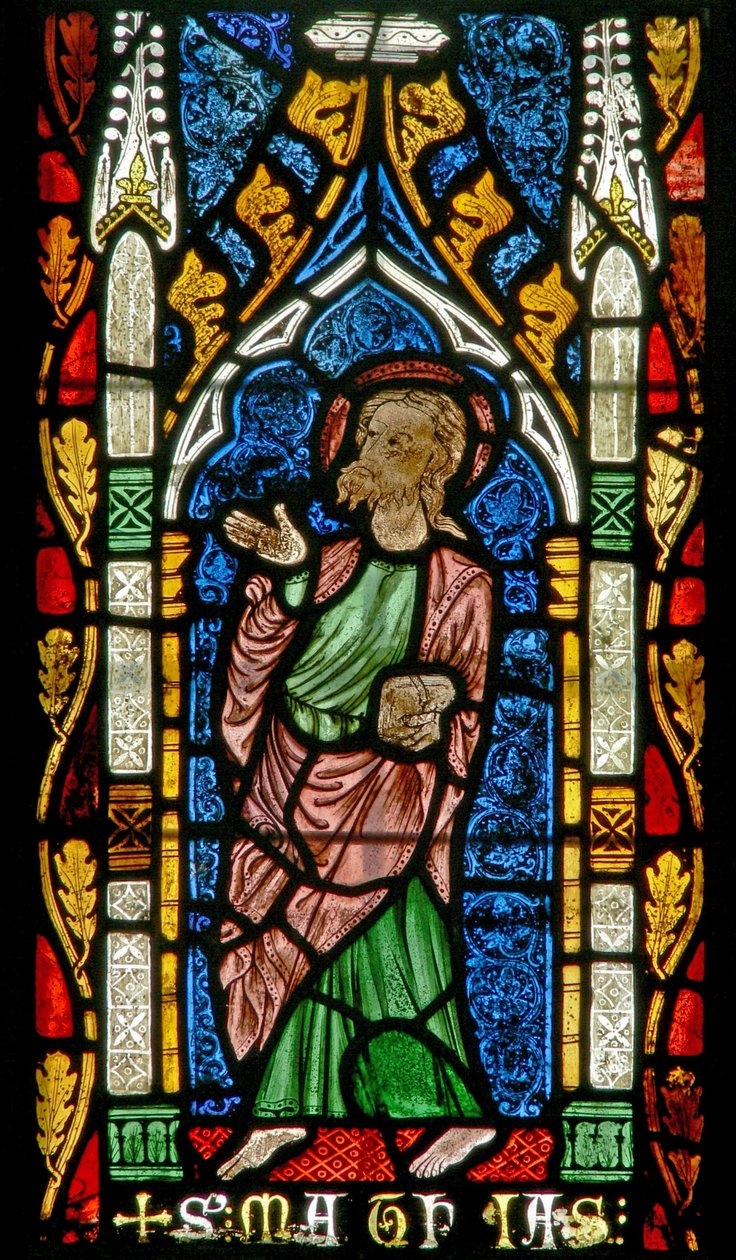 Fenêtre s3 représentant Saint Matthieu - English School
